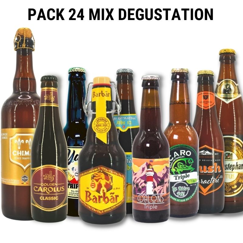 Assortiment Pack 24 bières Mix Dégustation - 100Pression